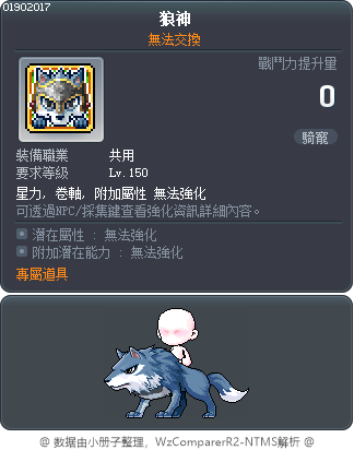 狼神 Tooltip