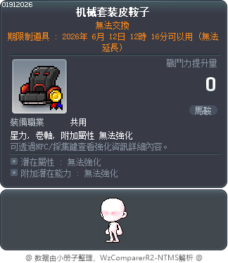 机械套装皮鞍子 Tooltip