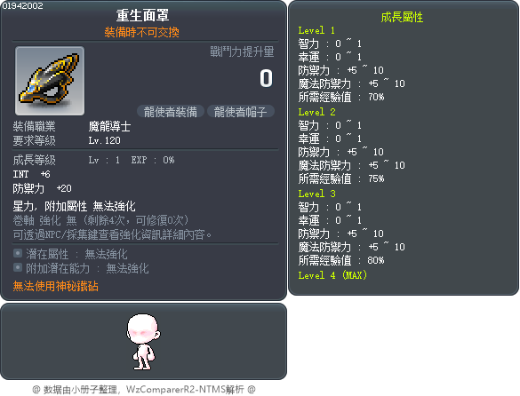 重生面罩 Tooltip