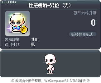 性感嘴唇-男脸 Tooltip