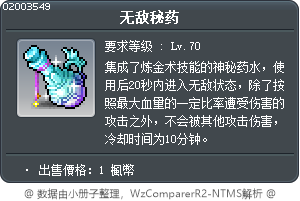 无敌秘药 Tooltip