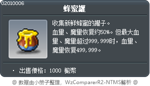 蜂蜜罐 Tooltip