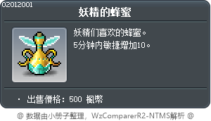 妖精的蜂蜜 Tooltip
