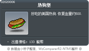 Hot Dog Supreme Tooltip