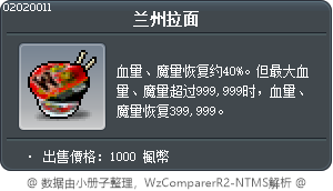 兰州拉面 Tooltip