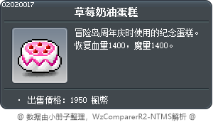 草莓鮮奶油蛋糕 Tooltip