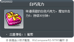 甜心巧克力 Tooltip