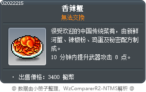 香辣蟹 Tooltip