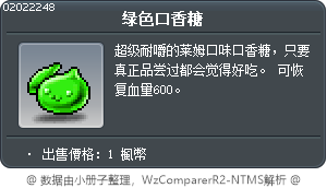 绿色口香糖 Tooltip