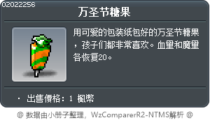 万圣节糖果 Tooltip