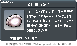 节日喜气饺子 Tooltip