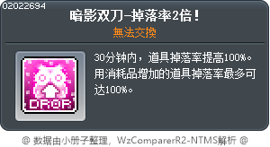 影武者-掉落率2倍！ Tooltip