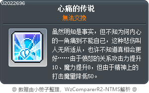 心痛的传说 Tooltip