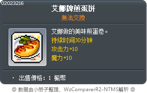 艾娜手工蛋包飯 Tooltip