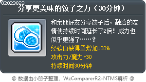 分享吃的話，會更好吃的餃子之力！(30分) Tooltip