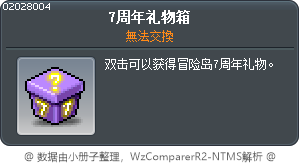 7周年礼物箱 Tooltip
