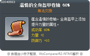 溫情套服卷軸60% Tooltip