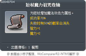 短杖魔力诅咒卷轴 Tooltip