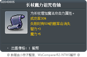 长杖魔力诅咒卷轴 Tooltip