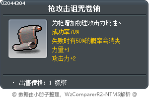 枪攻击诅咒卷轴 Tooltip