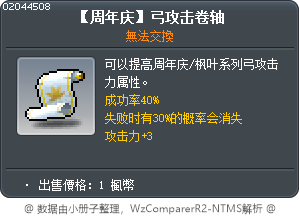 【周年庆】弓攻击卷轴 Tooltip