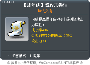 【周年庆】弩攻击卷轴 Tooltip