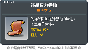 飾品智力卷軸60% Tooltip