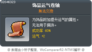 飾品幸運卷軸60% Tooltip