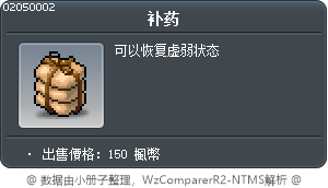 补药 Tooltip