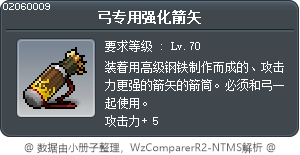 弓专用强化箭矢 Tooltip