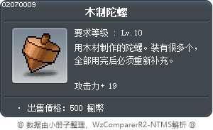 木制陀螺 Tooltip