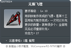 无限飞镖 Tooltip
