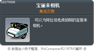 照相機 Tooltip