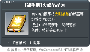 [能手册]火眼晶晶30 Tooltip