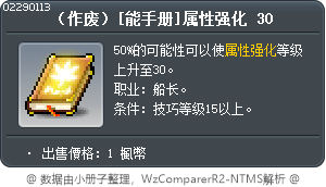 （作废）[能手册]属性强化 30 Tooltip