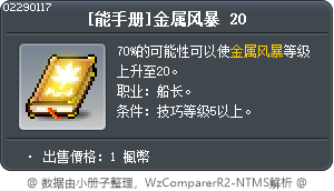 [能手册]金属风暴 20 Tooltip