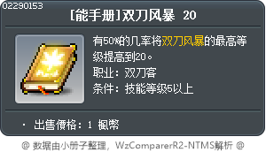 [能手册]双刀风暴 20 Tooltip