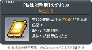 [特殊能手册]火焰轮30 Tooltip