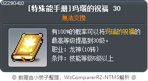 [特殊技能書]龍神的祝福30 Tooltip