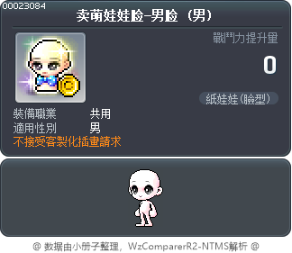 卖萌娃娃脸-男脸 Tooltip