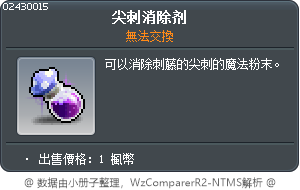 尖刺消除剂 Tooltip