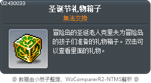 圣诞节礼物箱子 Tooltip