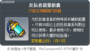 末日反抗軍能量膠囊 Tooltip