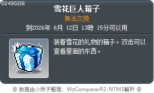 Snowdrop Giant Box Tooltip