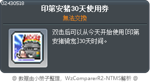 印第安猪30天使用券 Tooltip
