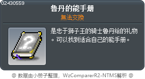 鲁丹的能手册 Tooltip