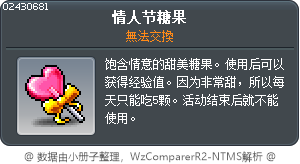 情人节糖果 Tooltip