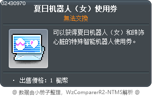 Summeroid (F) Coupon Tooltip