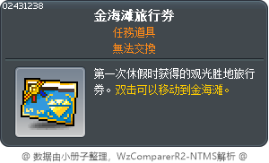 黃金海岸旅行卷 Tooltip