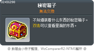 祕密盒 Tooltip